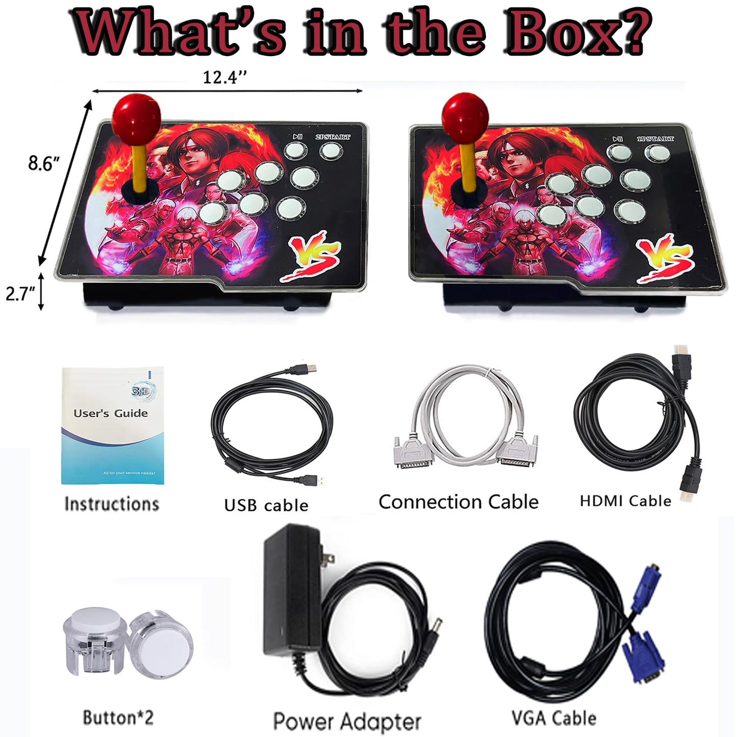 RegiisJoy 32000 in 1 Pandoras Box 78S Retro Arcade Game Console, 4 Player 3D Magical Modified Game, Search Save Delete Cheat Function, Favorite List, One-Button Combo, 128G TF, Separate Console