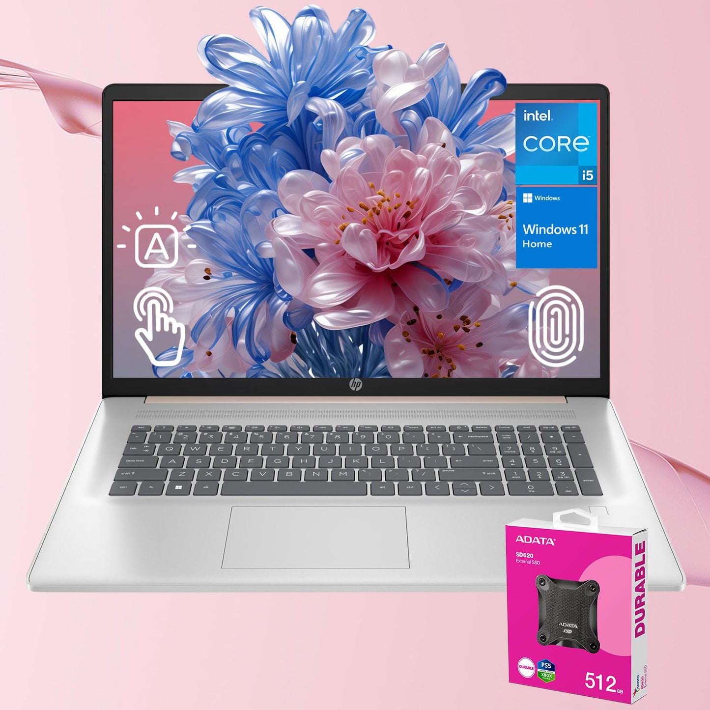 Hp Daily Essential Laptop | Intel Core I5-1334U | 17.3 Hd+ Touchscreen | 16Gb Ram | 1Tb Ssd | Backlit Keyboard | Fp Reader | Wi-