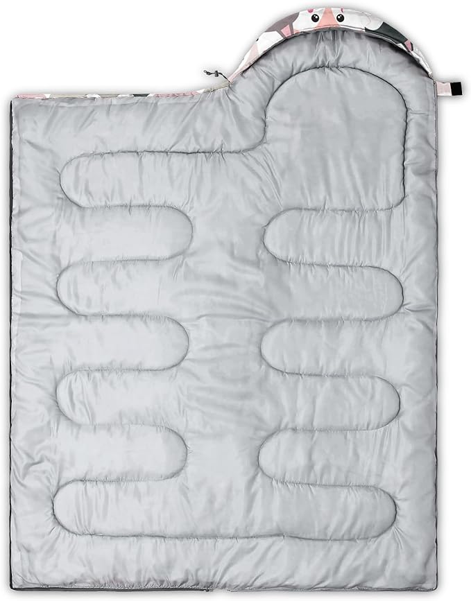 AILONEN Boys Sports Camping Sleeping Bags,Lightweight & Waterproof,3 Season Warm & Cool Weather,Black Player Basketball Sleeping Bags for Kids Adults,Travelling,Outdoors
