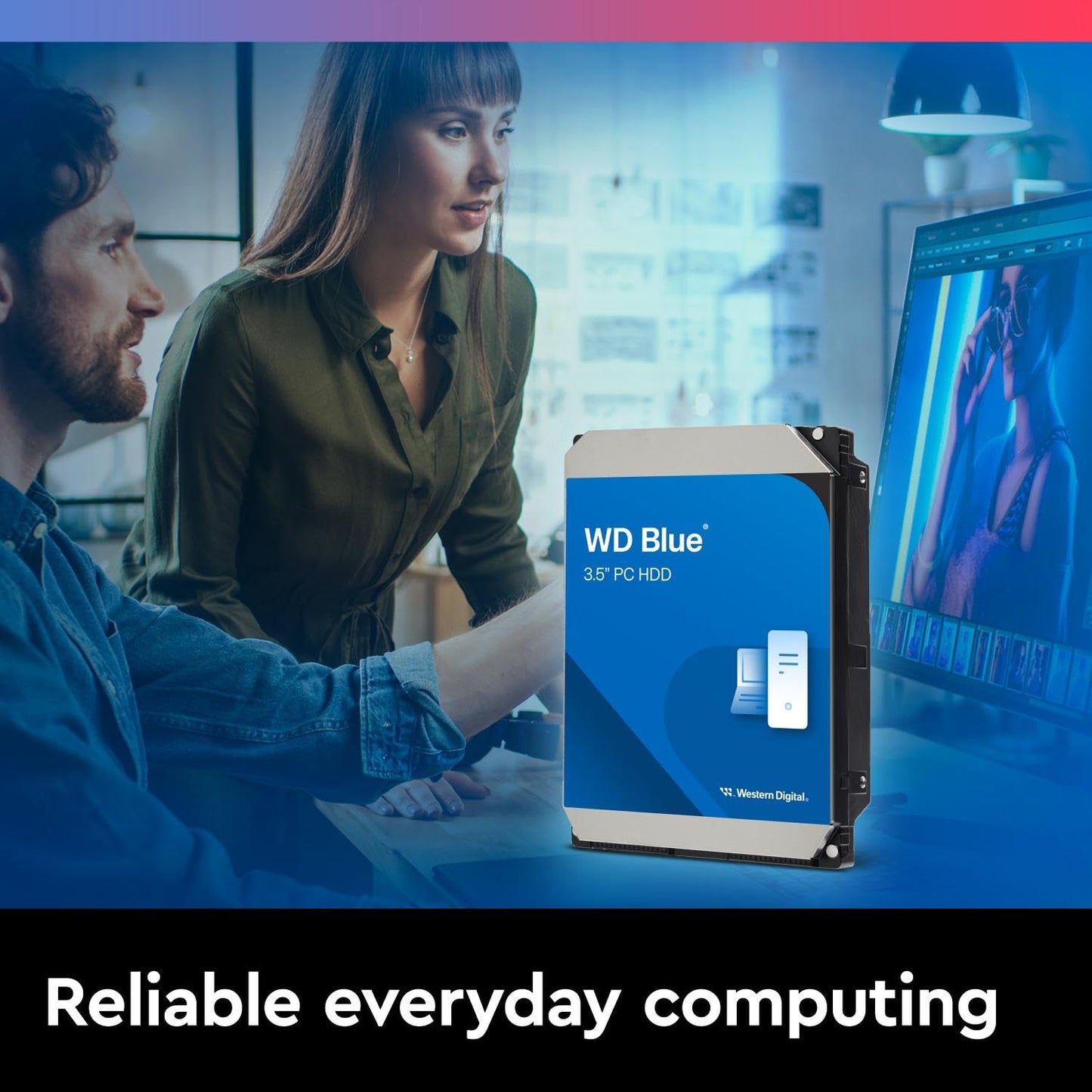 Western Digital 3Tb Wd Blue Pc Internal Hard Drive Hdd - 5400 Rpm, Sata 6 Gb/S, 256 Mb Cache, 3.5 - Wd30Ezax