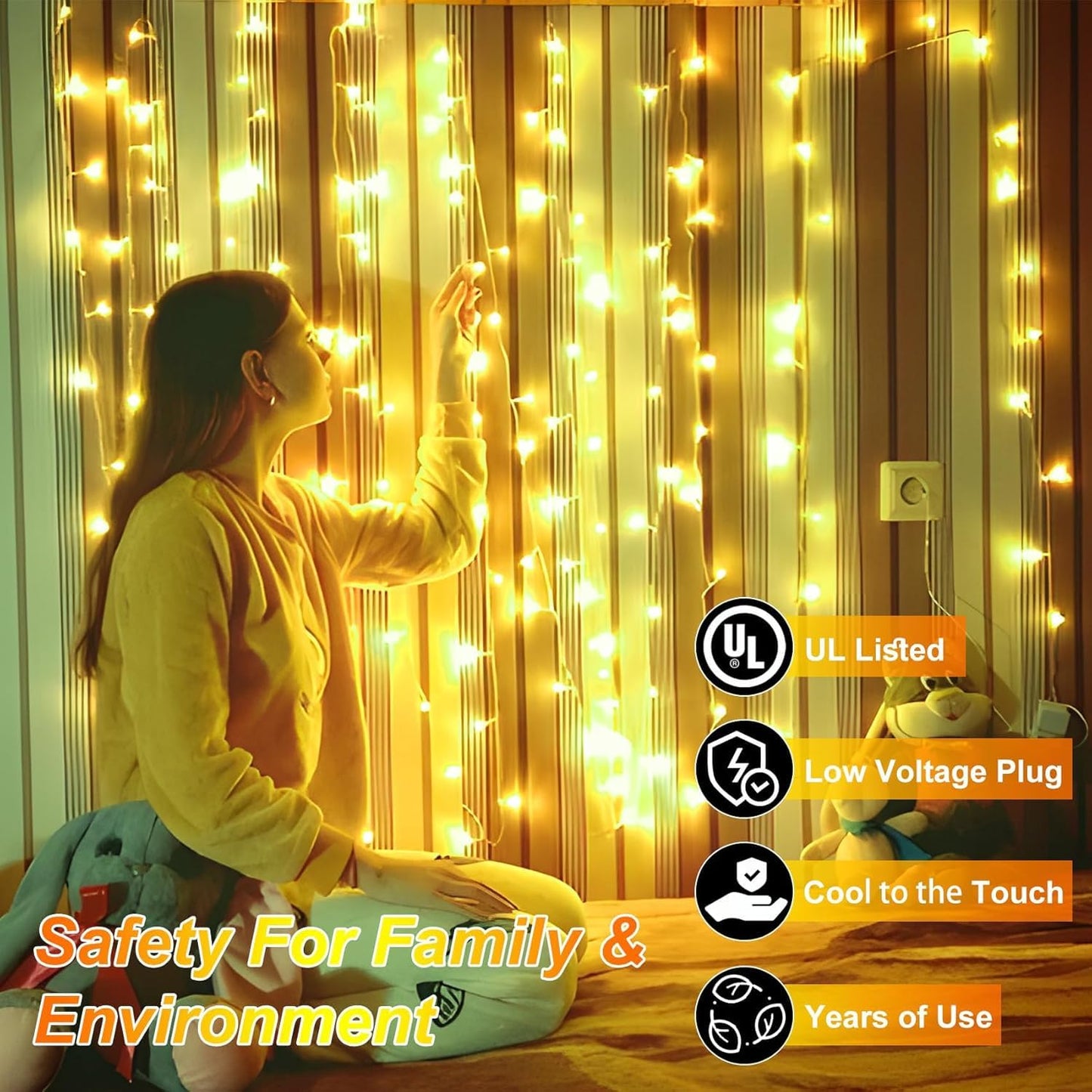 340 Led 90Ft Christmas String Lights Outdoor  12 Pro Modes And Timer Memory & Brightness  Plug In Waterproof Dark Green Wire Twinkle Light For For Xmas Yard Tree Wedding Party Decor (Warm White)