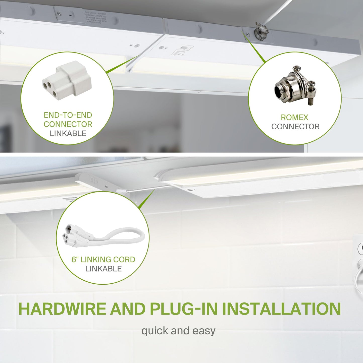 Asd Led Under Cabinet Lighting, 48 Inch, Dimmable, Hardwired/Plug-In, 2700K/3000K/4000K, Aluminum Housing, Model A-Ucs