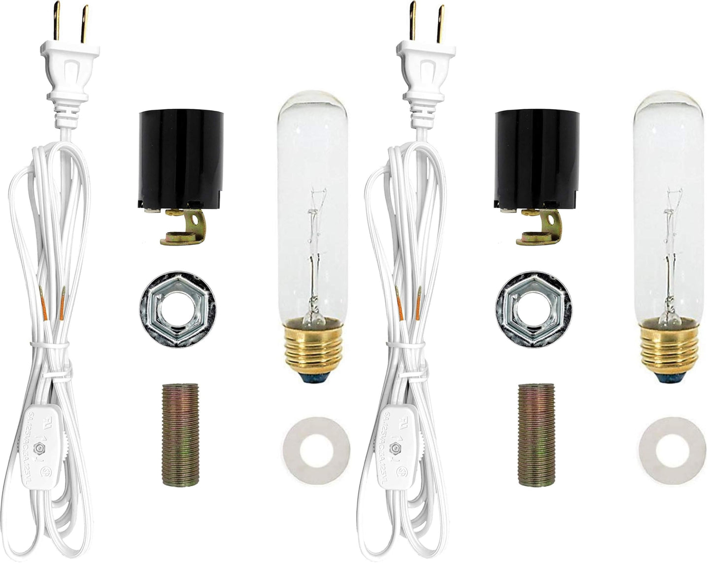 Creative Hobbies® ML1-B6 Large Christmas Tree Wiring Kit, 40 watt Bulb, Standard (Edison) Base, Great for Lighting Large Size Objects (Pack of 2)