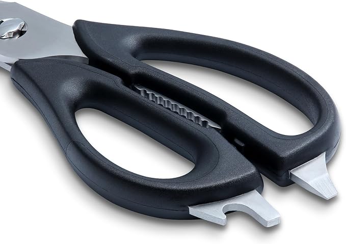 Kitchen Scissors for Food Heavy Duty, All Purpose Kitchen Shears that Come Apart Dishwasher Safe, Sharp Stainless Steel Cooking Scissors for Meat, Poultry, Fish (Black)
