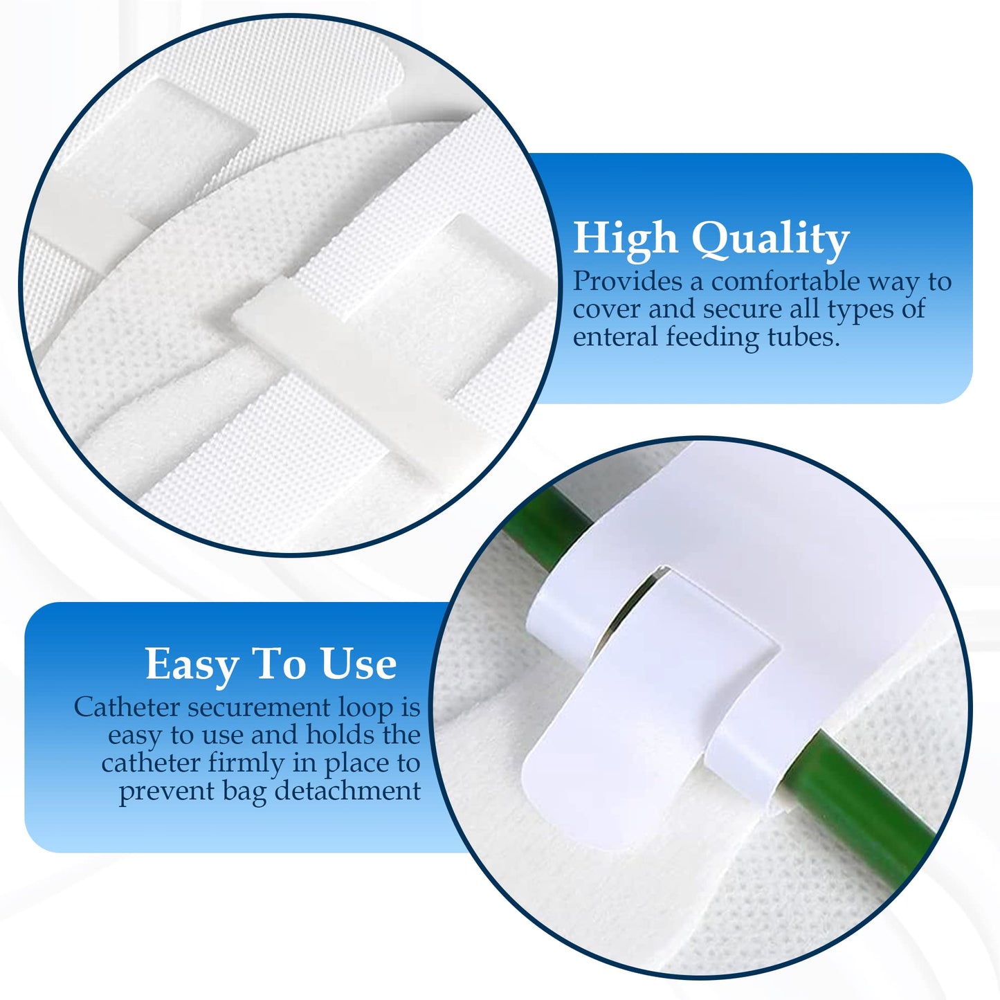 Foley Catheter Stabilization Device, Urinary Leg Bag Holder, Pack of 4