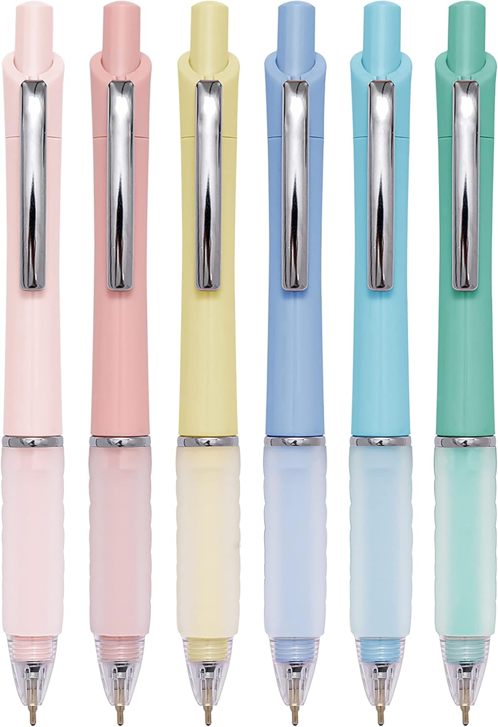 Ball Point Pen Black Ink Ballpoint Pens with Super Soft Grip Medium Point 1.0mm Office Pens (6 pack)