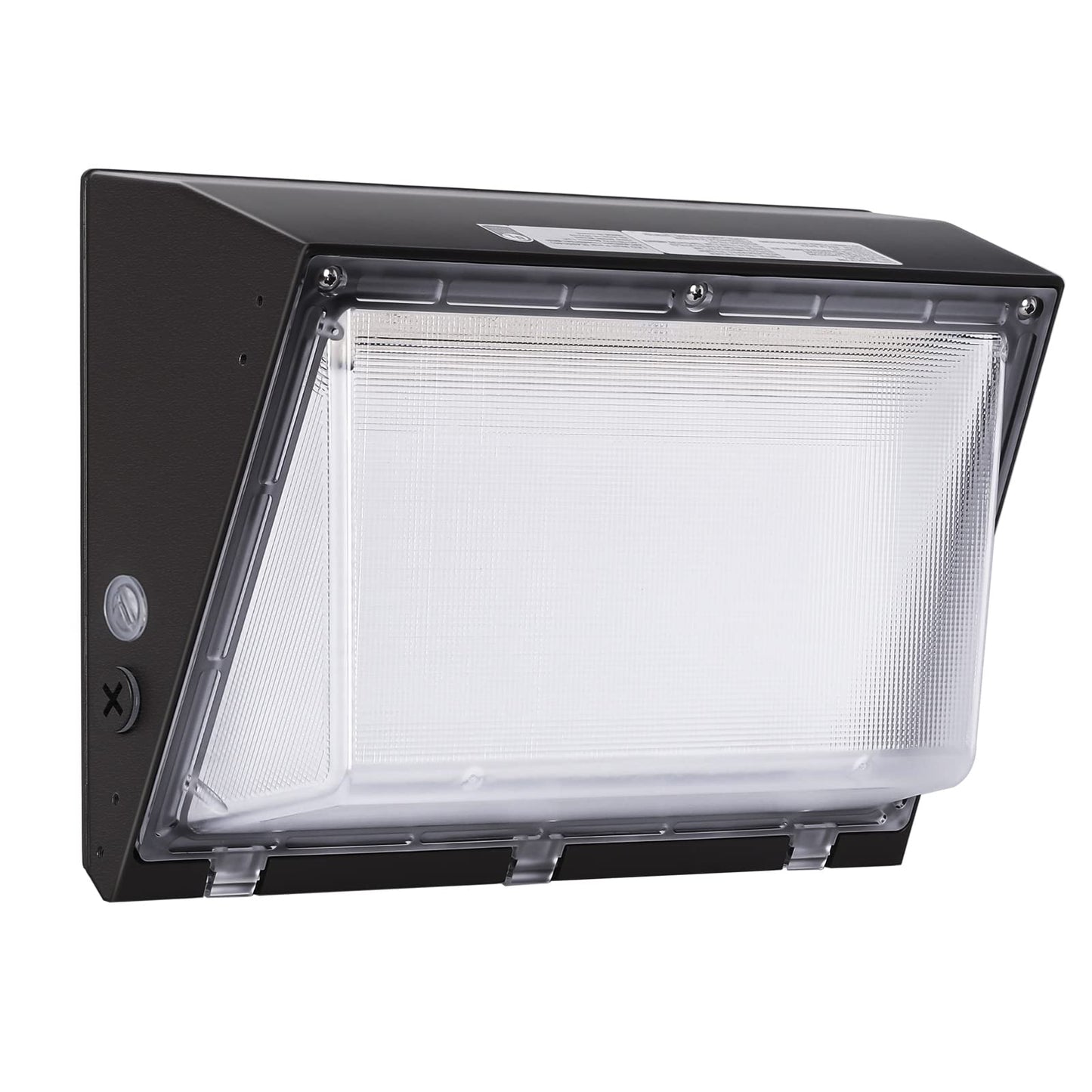 Hykolity 120W Led Wall Pack Light, 16200Lm, Dusk-To-Dawn Sensor, Waterproof, Brown, Model Wpa-0502