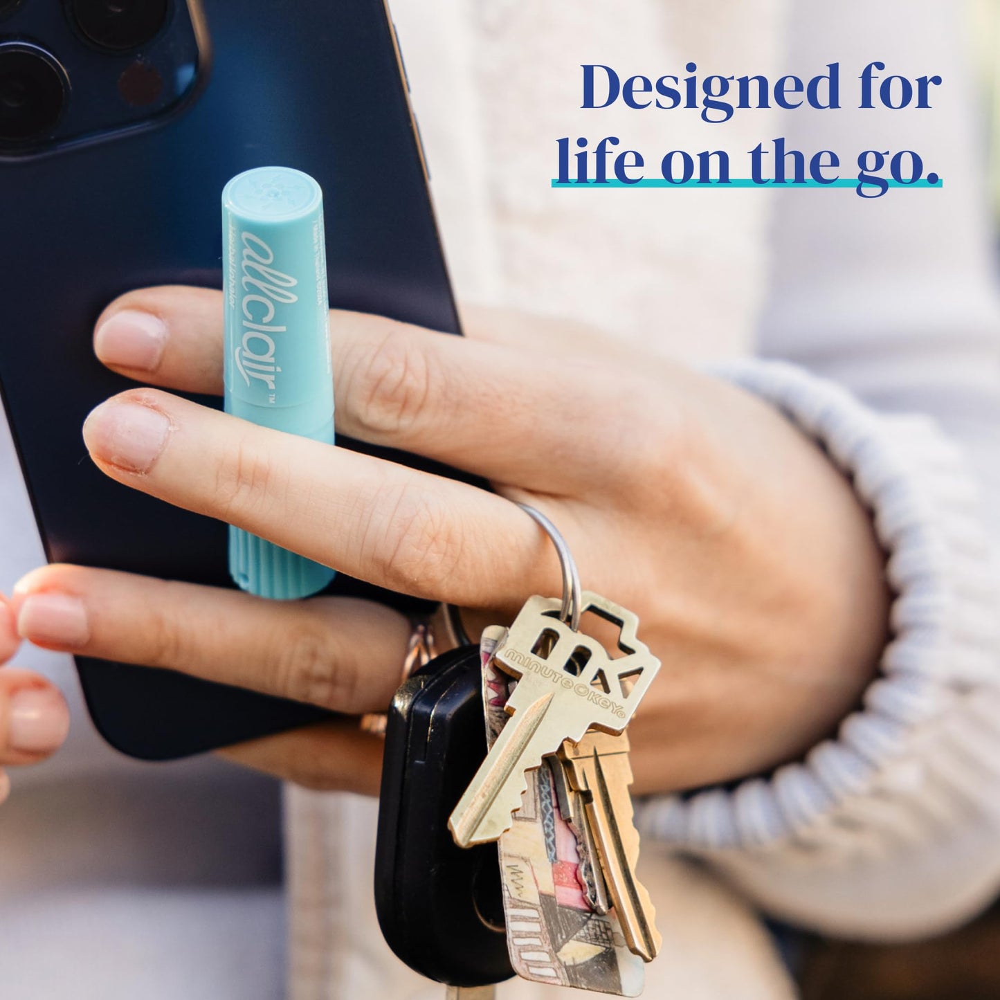 Allclair Nausea Relief Inhaler - Take Control of Motion Sickness, Morning Sickness, Medication, Stress - Fast, Natural, Drug-Free, Non-Drowsy & Portable Travel Essential (4 Inhalers)