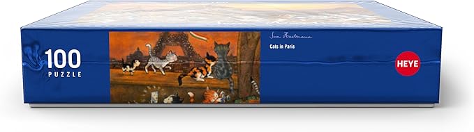 MyPuzzle Cats in Paris - Sven Hartmann - Premium 100 Piece Jigsaw Puzzle for Adults
