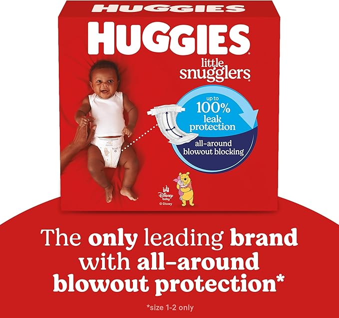 Huggies Size 4 Diapers, Little Snugglers Baby Diapers, Size 4 (22-37 lbs), 66 Count, Packaging May Vary