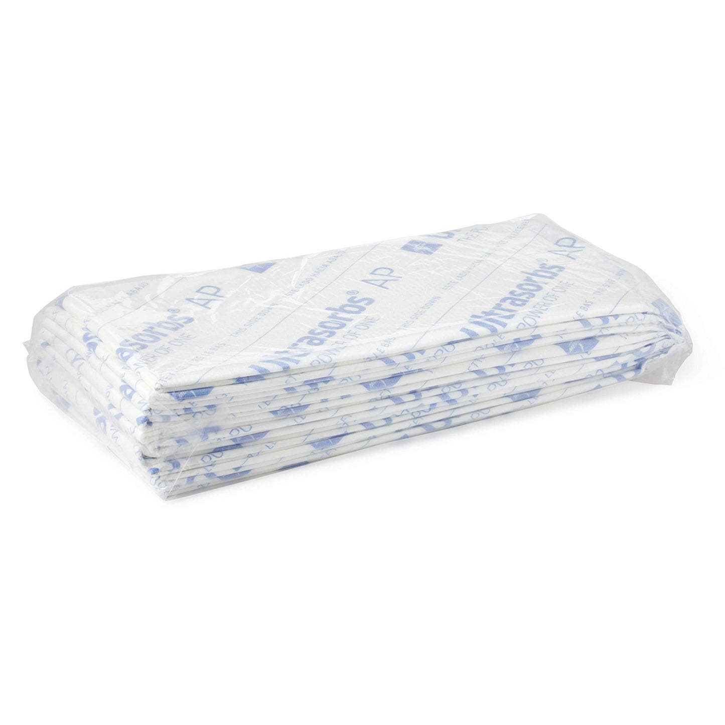 Medline Ultrasorbs Advanced+ Premium Underpads with Polymer for Superior Leak Protection, 300 lb Weight Capacity, 23x36 Inches, 10 Count