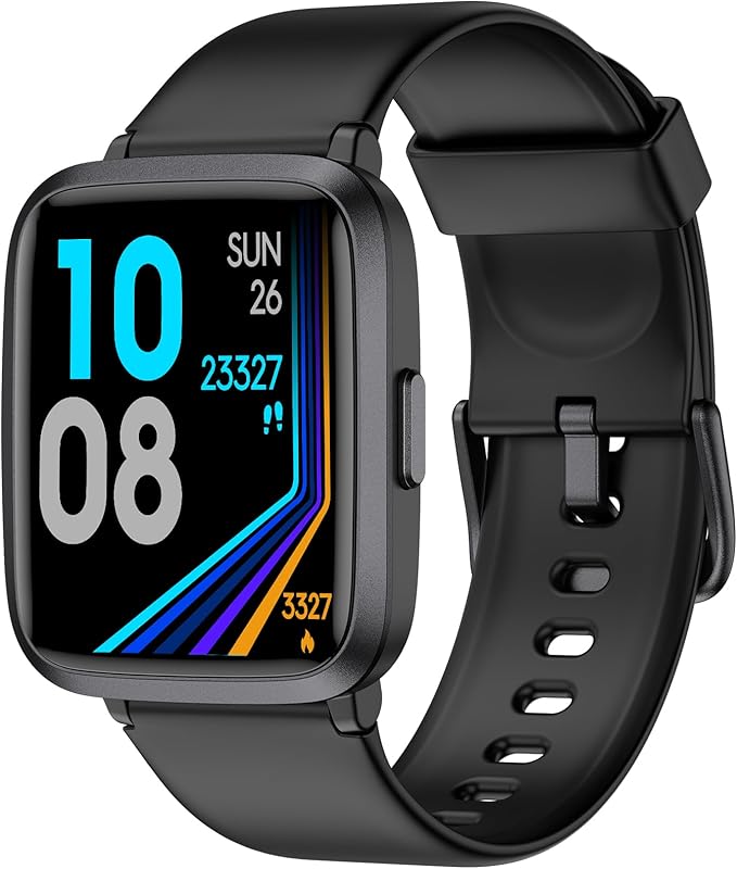 POIUZET Fitness Tracker, Fitness Watch with Blood Oxygen, Heart Rate Monitor, Steps Calories Counter, Sleep Monitor, Pedom...