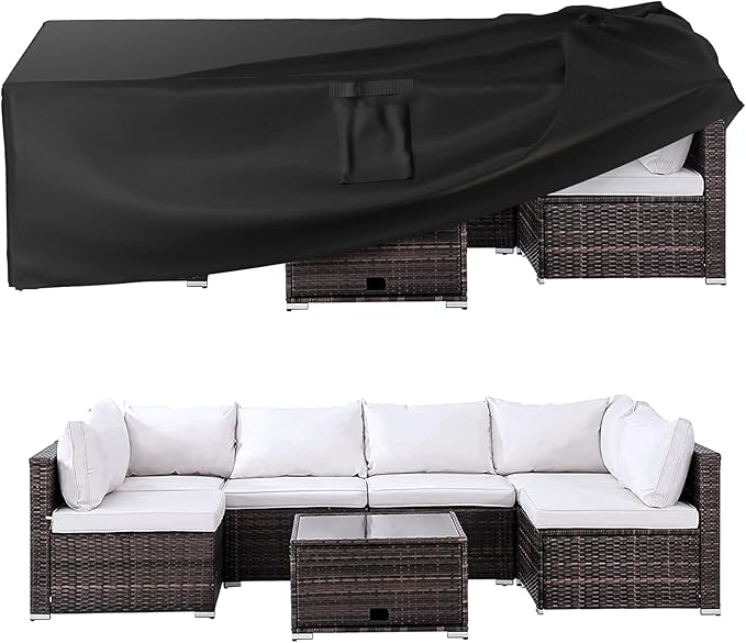 Ruimoy Patio Furniture Covers, Outdoor Furniture Cover Waterproof, General Purpose, Outside Table and Chair Covers, Heavy ...