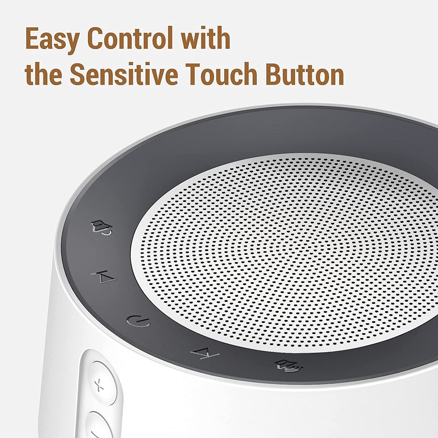 FITNIV White Noise Sound Machine, Adjustable Baby Night Light for Sleeping,14 High Fidelity Sleep Machine Soundtracks,Timer and Memory Feature (White with Power Adapter)