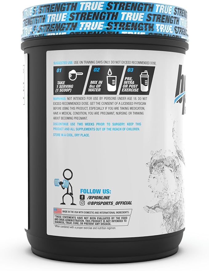BPI Sports Micronized Creatine - Increase Strength - Reduce Fatigue - Lean Muscle Building - 100% Pure Creatine - Better Absorption - Supports Muscle Growth - Unflavored (200 Servings)