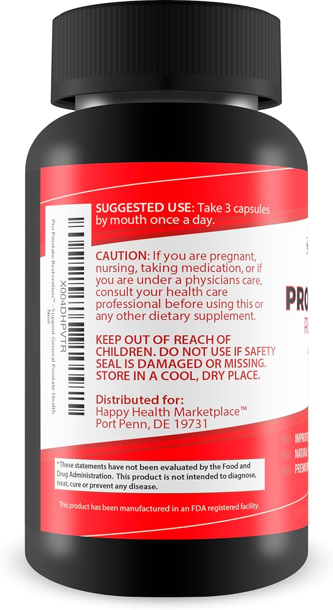 Pro Prostate Restoration - Our Best Natural Prostate Support Supplement for Men’s Health - Prostate Health Support - Our Best Prostate Supplements for Men Prostate Supplement for Men - Prostate Pills