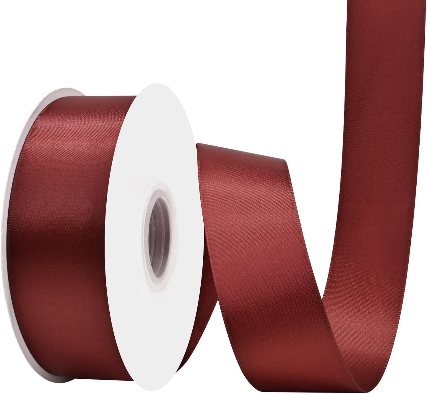 Sherry Satin Ribbon 1-1/2" X 50 Yards Solid Color Double Faced Ribbons Perfect for Crafts Wedding Decor Bow Making Arts Sewing and More