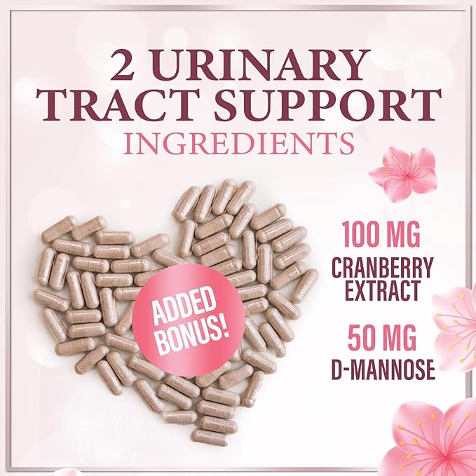 Vaginal Probiotics for Women - Vaginal PH Flora Feminine Health Balance Support - 50 Billion CFU Per Capsule, Odor Digestive Immune Support - Womens Probiotics Supplement with Cranberry - 60 Capsules