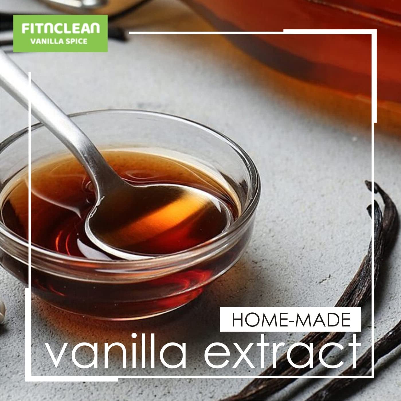 8oz Vanilla Beans Grade A Tahitian 6"-7" Bulk (1/2Lb) for Extract, Cooking and Baking by FITNCLEAN VANILLA| 0.5 Pound Fresh Gourment Natural Raw NON-GMO Whole Pods.