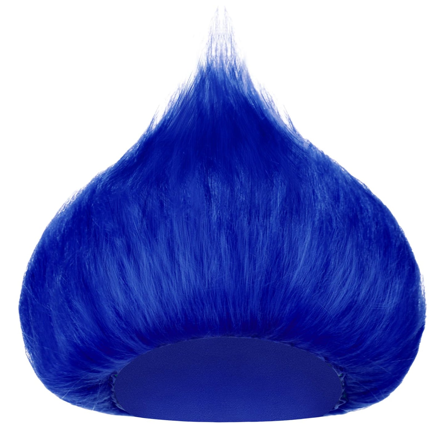 Geyoga 1 Pcs Unisex Funny Wig Hairy Costume Funky Hairband Crazy Wig Hair for Halloween Costume Party (Royal Blue)