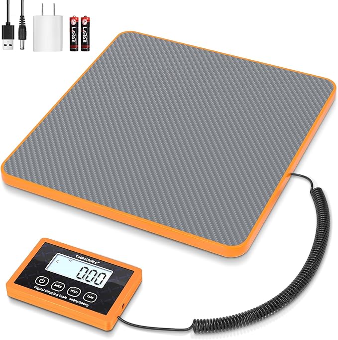 THINKSCALE Shipping Scale, 10g Precision Postal Scale - 440lb Capacity, Lightweight Postage Scale for Packages, Luggage, M...