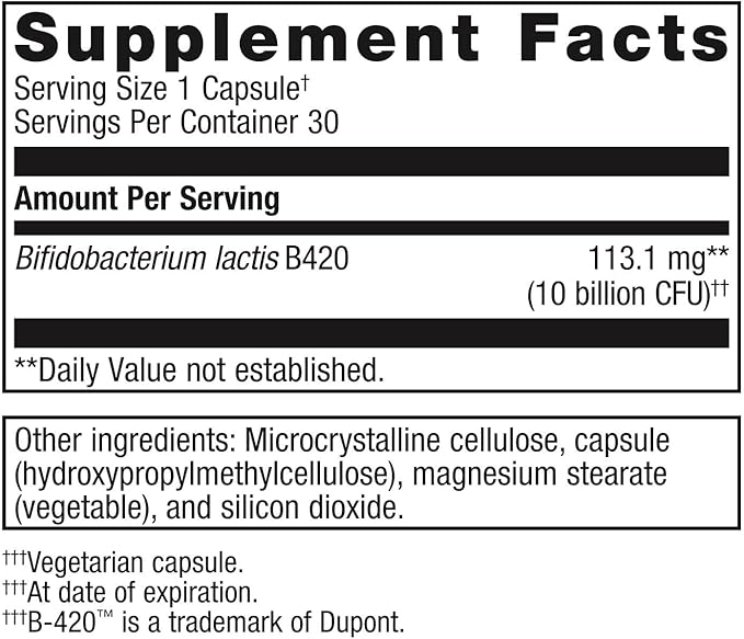 Metagenics UltraFlora Control Probiotic - Daily Probiotic Supplement to Help Support Healthy Body Weight Regulation - 30 Servings
