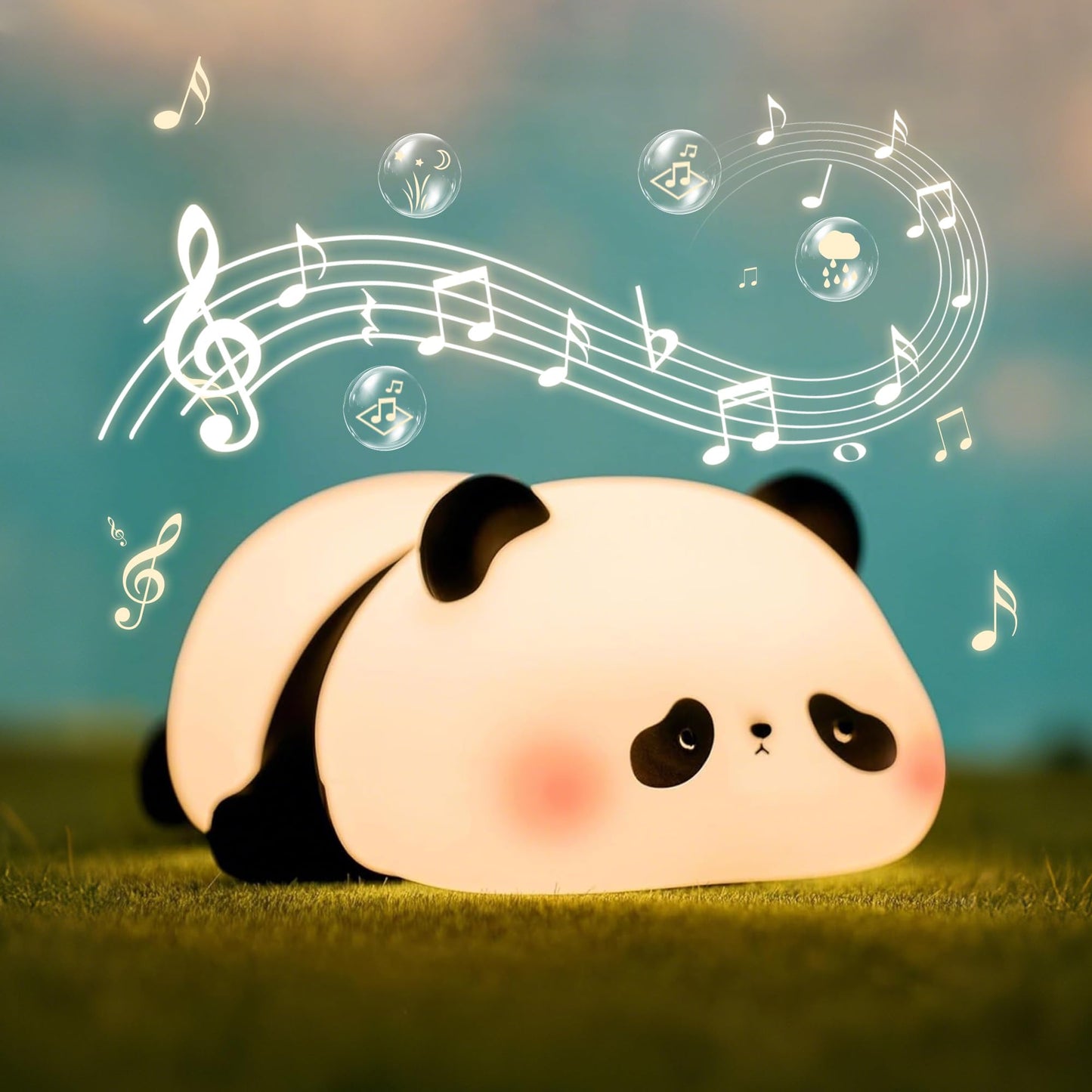 Panda Night Light with White Noise, Sound Machine for Baby Sleeping Aid,Toddler Sleep Trainer 4 Soothing Sleep Sounds,Timer/Dimm