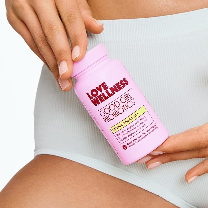 Love Wellness Good Girl Probiotics | Women's Vaginal Health Supplement | Vaginal Probiotics for Women pH Balance & Urinary Tract Health | Support Vaginal Odor & Flora | 60 Count