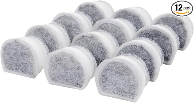 PetSafe Drinkwell Avalon & Pagoda Fountain Activated Carbon Filters - Better Hydration Choice - Long-Lasting Purity - Odo...
