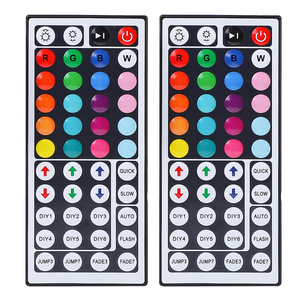 Supernight 44 Keys Rgb Led Light Strip Remote Controller For Smd 5050 2835 3528 Lights - Multi Color