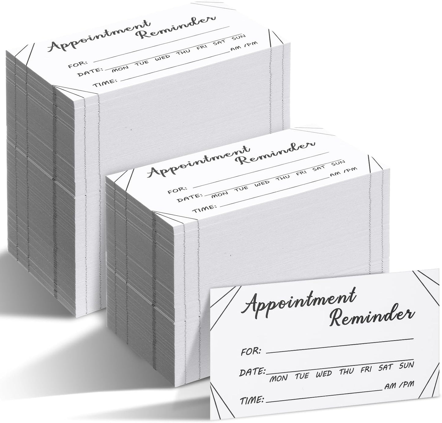 Seajan 1000 Pcs Appointment Cards Bulk Appointment Reminder Cards for Client Business, Hair Salon, Dental Office, Massage Therapist, Grooming, Hairdresser, Medical Doctors and More(White)