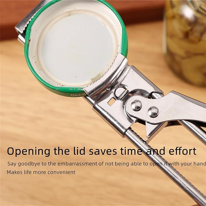 Wavhang Jar Opener, Jar Opener for Weak Hands, Multifunctional Adjustable Can Opener, Adjustable Stainless Steel JarOpener, For Seniors, Kids, Weak Hands (L)