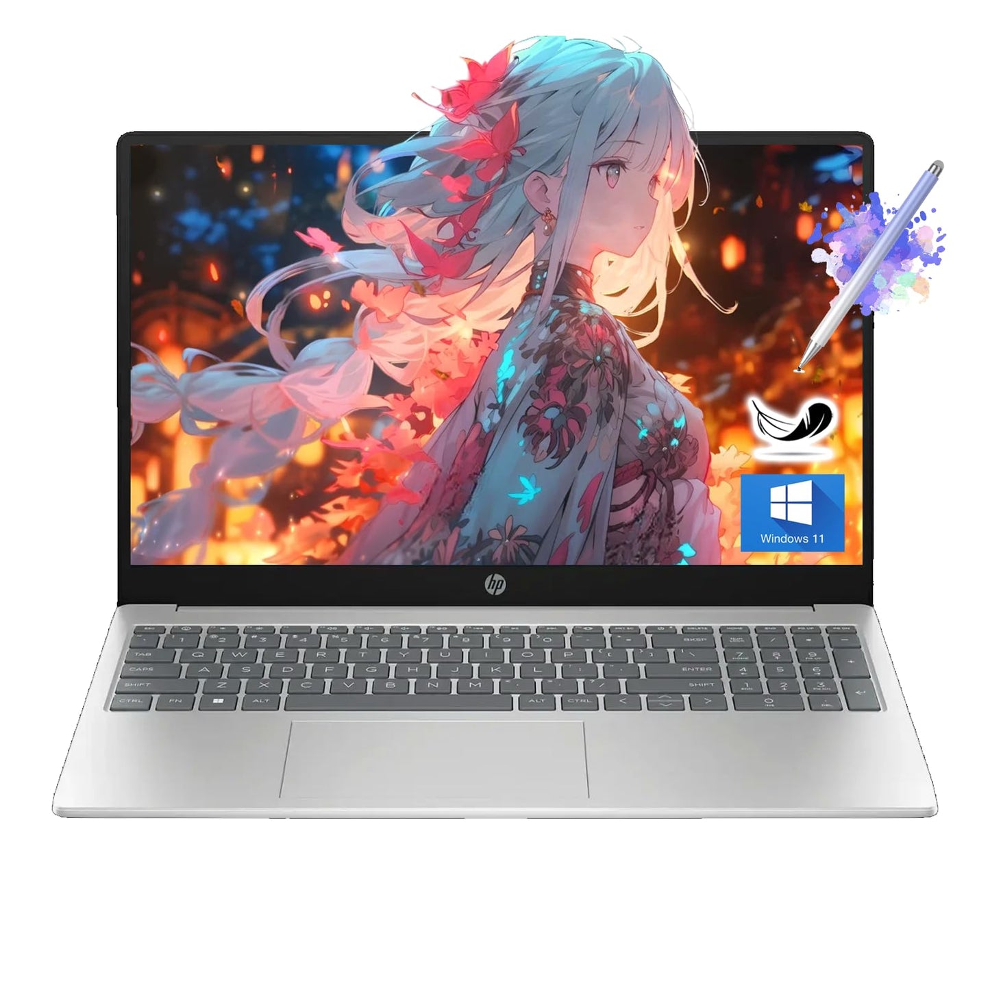 Hp 2024 15.6 Touchscreen Laptop With Stylus Pen | Intel 6-Core I3-1215U | 16Gb Ram | 512Gb Ssd | College Student School | Wi-Fi