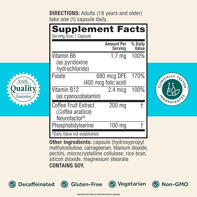 Neuriva Neuriva Original Brain Performance (90 Count), Brain Support Supplement, 90 Count