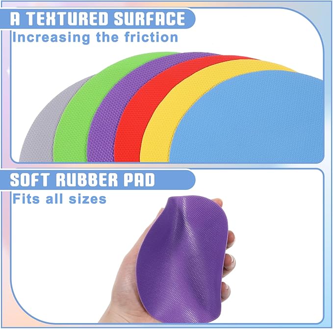 12PCS Rubber Jar Opener Pads Set 5 Inch Round Bottle Jar Opener Multi-function Silicone Bottle Openers Round Heat-insulated Non-Slip Gripper Pads for Seniors Weak Hands Easy Opening