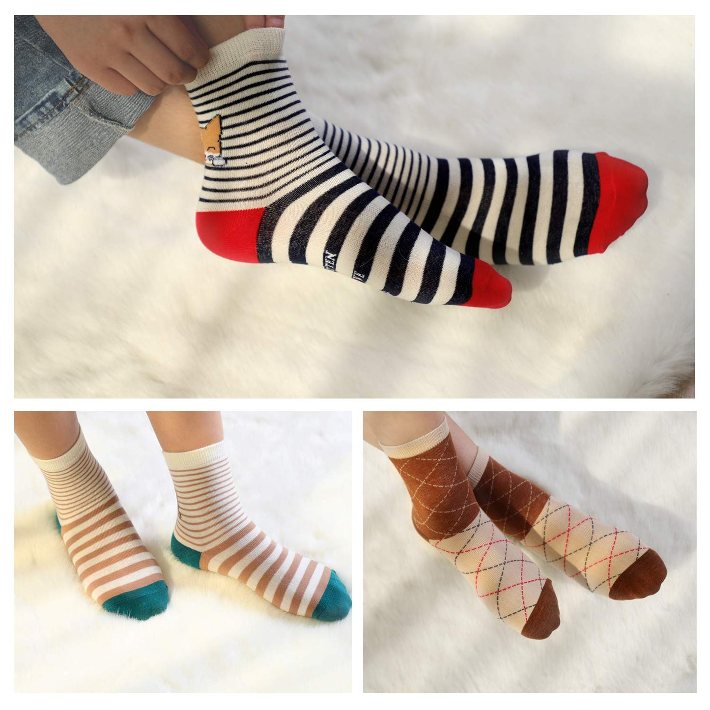 Jeasona Womens Cat Socks Cat Mom Lovers Gifts for Women Teenage Girls