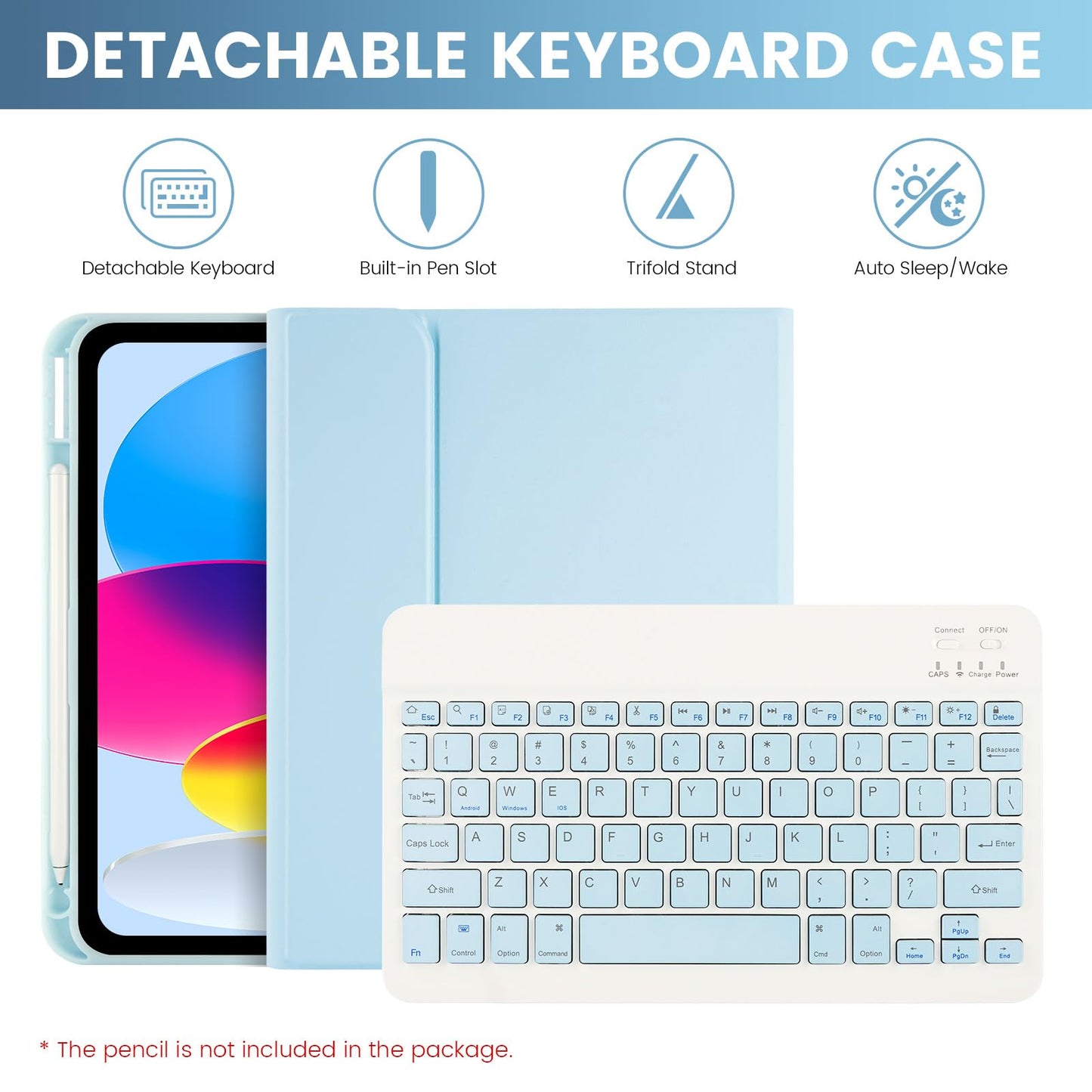 Lama Keyboard Case For Ipad (A16) 11Th Gen 2025 /10Th Gen 2022, Magnetic Case With Keyboard For Ipad 11-Inch (A16)/10.9-Inch 10T