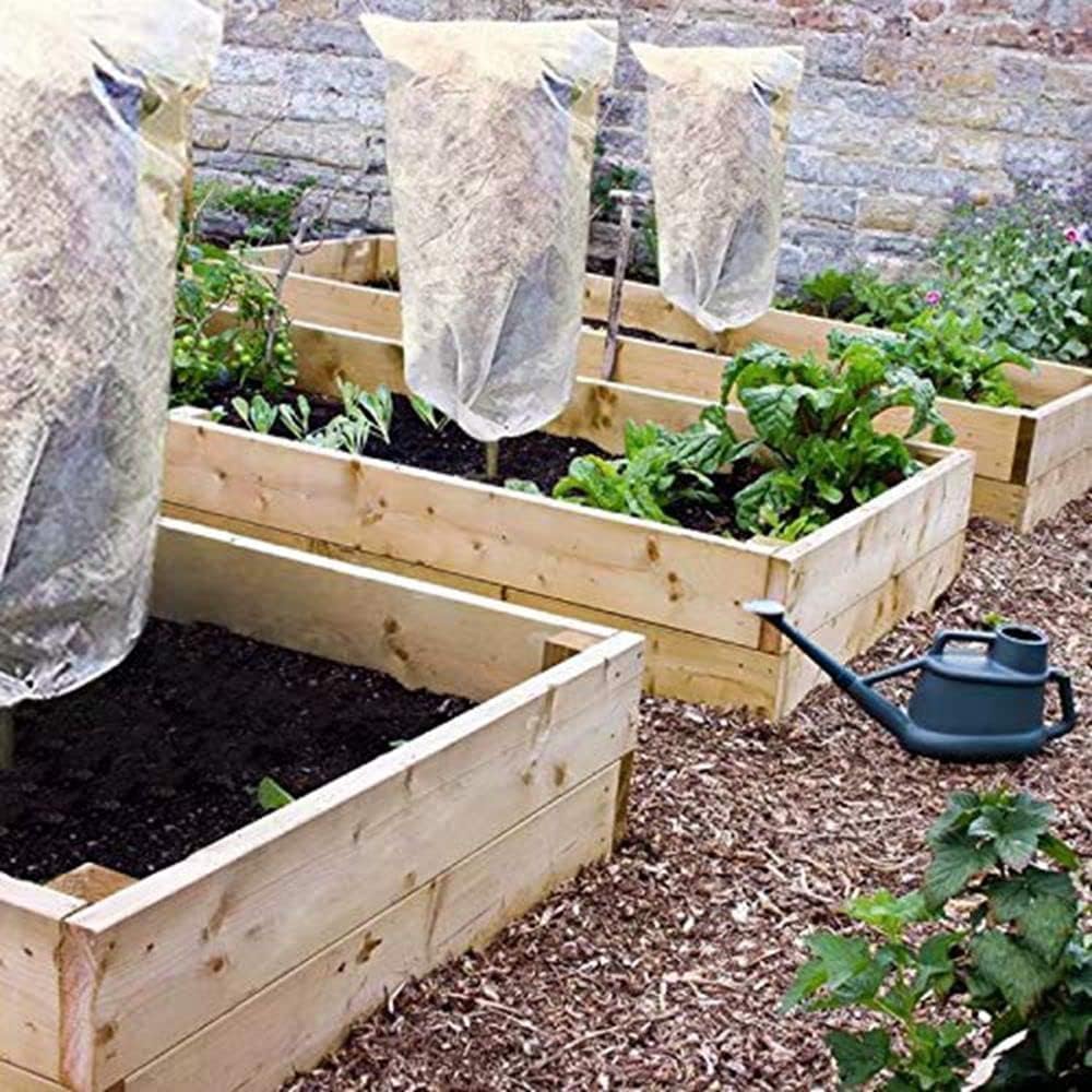 Agfabric Plant Cover for Frost Protection 120"x96" 0.9oz Garden Cover for Plants,Shrub/Bush/Tree Jacket Cover for Freeze Protection,White,2 Pack
