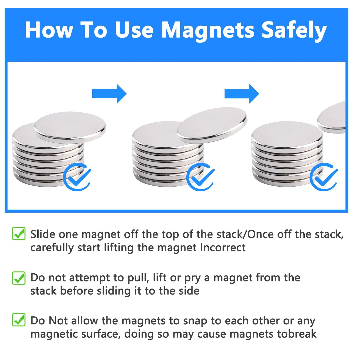 255PCS Small Strong Magnet, Neodymium Disc Magnets Heavy Duty,7 Different Sizes,Rare Earth Magnets Round Small Refrigerator Magnet for Crafts Whiteboard Kitchen, Office, Miniatures School