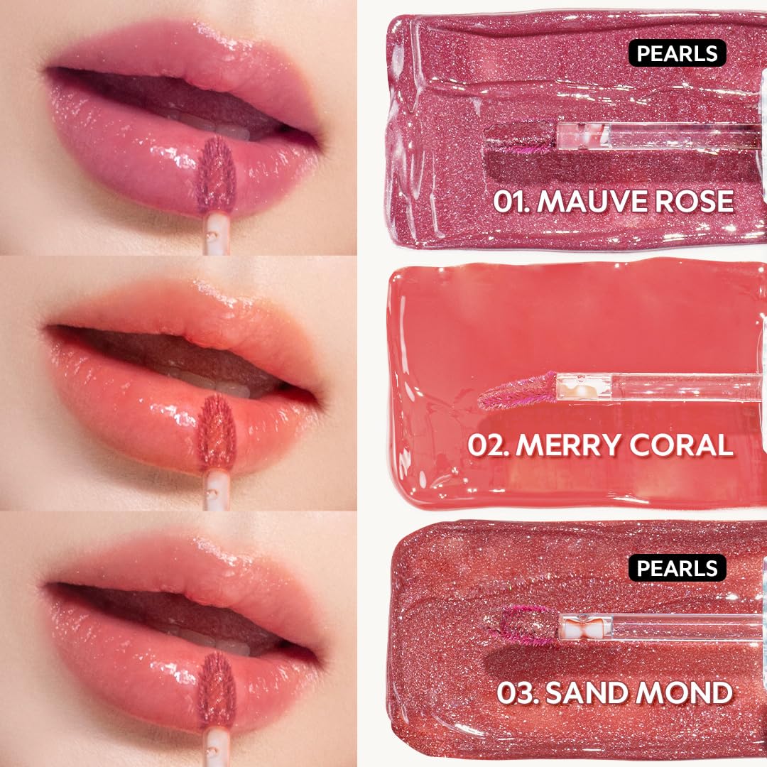 TIRTIR Waterism Tinted Lip Gloss #05 Scotch Shot, 0.14 Fl Oz - Kiss Ready Lipgloss, 12H Long Lasting Non Sticky Natural Tinted G