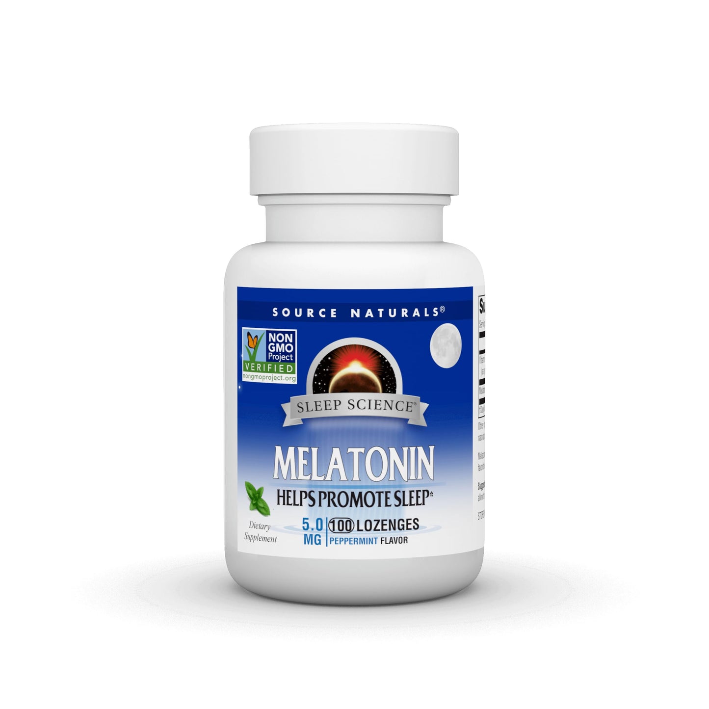 Source Naturals Melatonin 5 mg - 100 Peppermint Flavored Lozenges