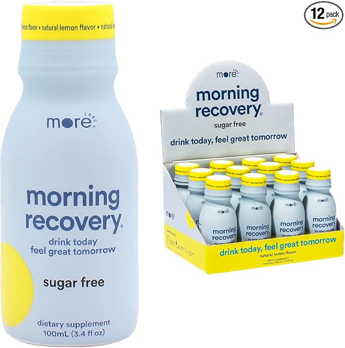 Morning Recovery Electrolyte, Milk Thistle Drink Proprietary Formulation to Hydrate While Drinking, Highly Soluble Liquid ...