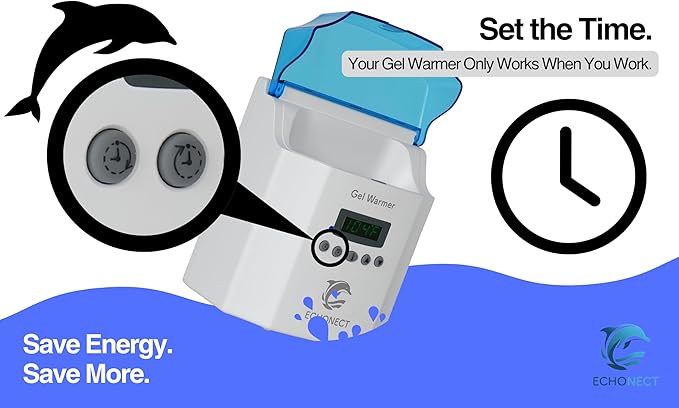 Premium Digital 2-Bottle Gel Warmer, Ultrasound Gel Warmer, Gel Warmer Ultrasound, Massage Oil Warmer, one-Year Warranty
