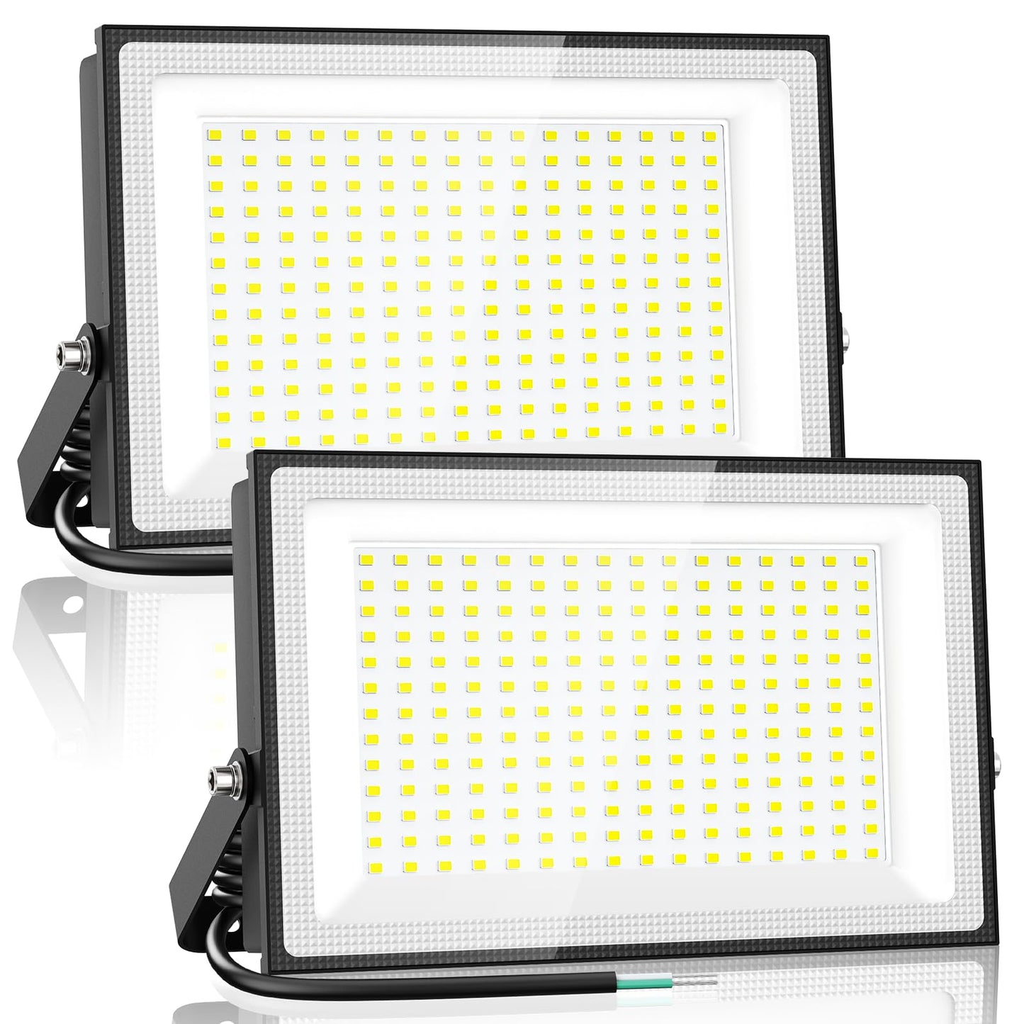 Onforu 200W LED Flood Light, 18000LM Bright, IP66 Waterproof, 6500K Daylight White, Black, Model ON-FG56-DW-US-2,