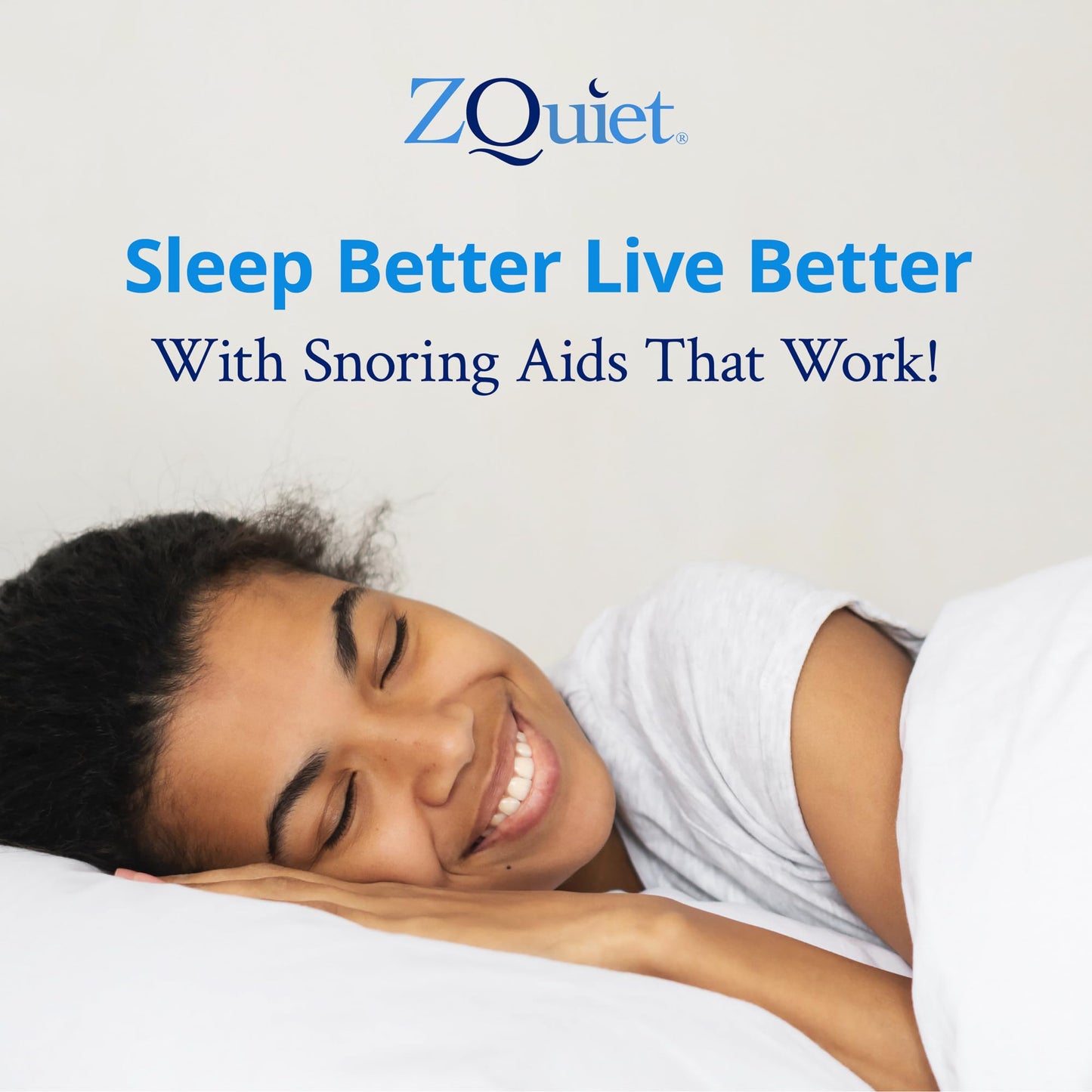 ZQuiet, Anti-Snoring Mouthpiece, Comfort Size#2, Single Refill, Clear, Made in USA, BPA-Free, Medical-Grade Material