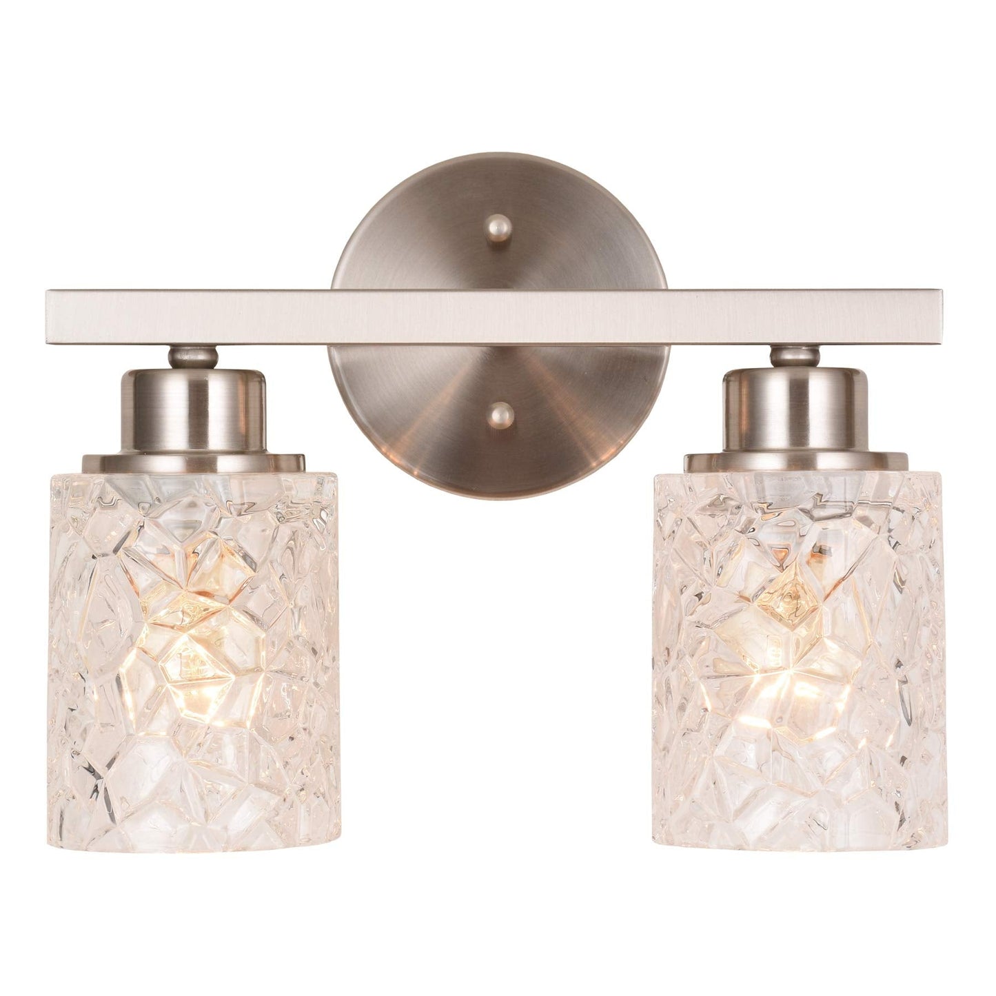 ALICE HOUSE 12.2in Vanity Lights, 2 Light Wall Sconce, Brushed Nickel, ETL Listed, Model AL9082-W2