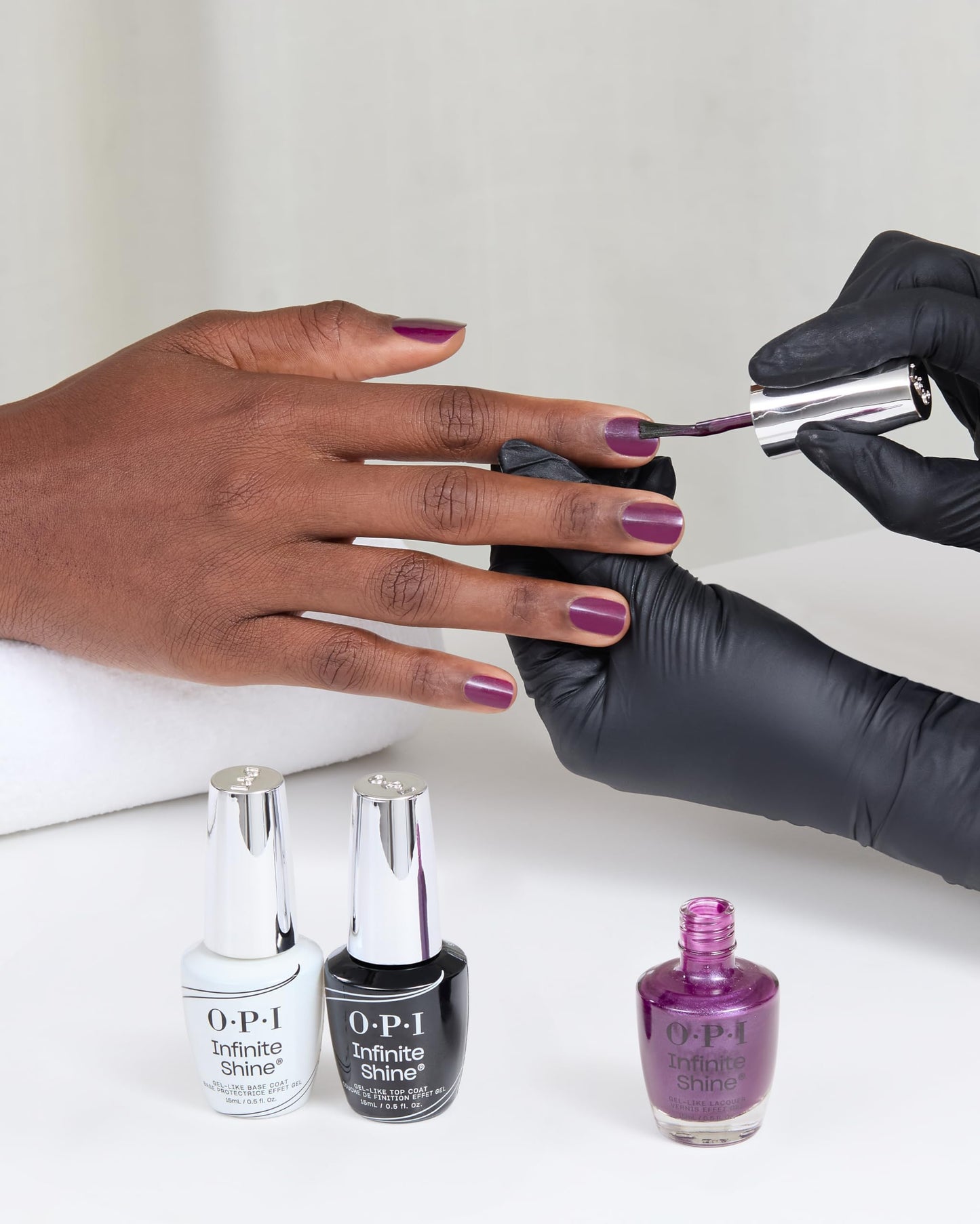 OPI Infinite Shine My Berry Janes | Semi-Sheer Dark Cool Purple Silver Shimmer Long Wear Gel Like Nail Polish | What's Your Mani