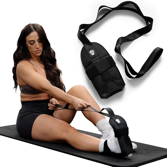 Gymreapers Foot and Calf Stretcher for Plantar Fasciitis, Achilles Tendonitis, Rehabilitation - Flex Strap for Physical Th...