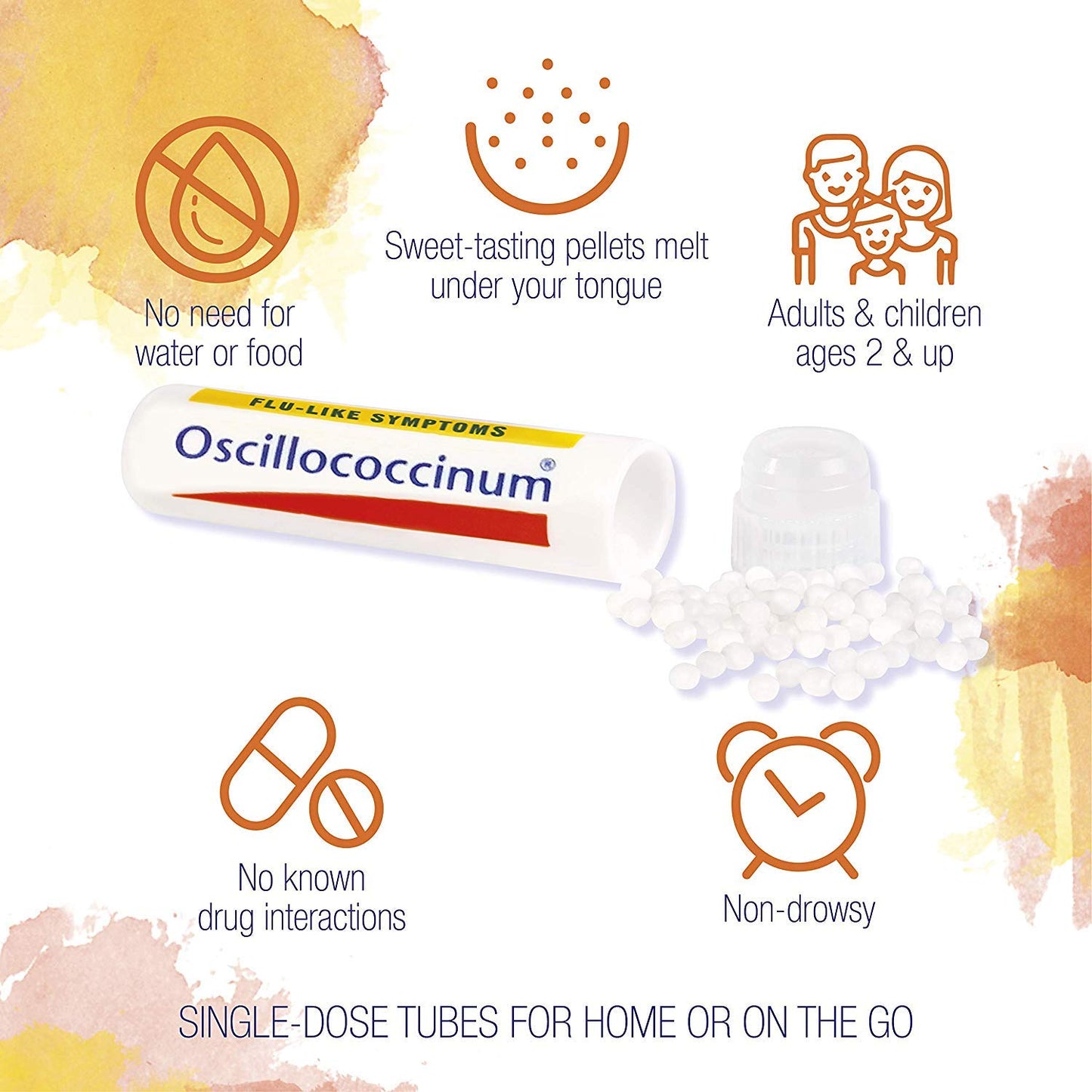 Boiron Oscillococcinum Homeopathic Medicine for flu-Like Symptoms, White, 36 Count