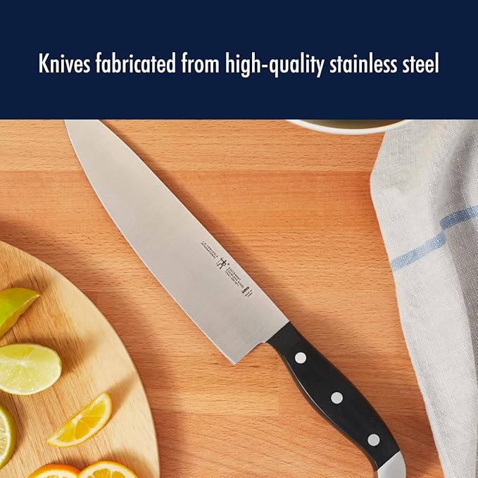 HENCKELS Statement Razor-Sharp 20-Piece Knife Set, Chef Knife, Bread Knife, German Engineered Knife Informed by over 100 Years of Mastery